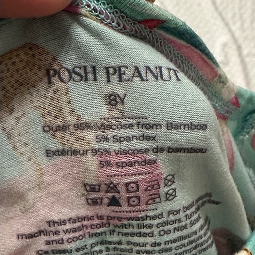 POSH PEANUT Surfing Tiger Pj Pajamas Top 8Y 8 - Picture 4 of 5